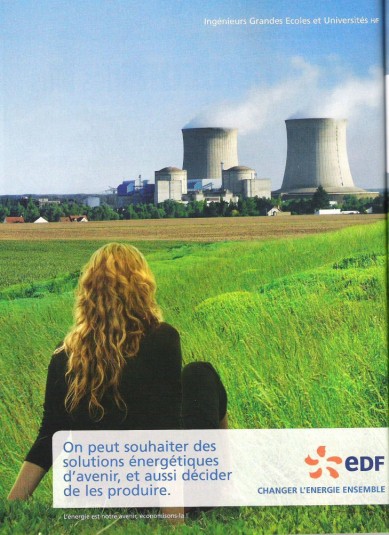 Publicité de recrutement EDF pour les grandes écoles.